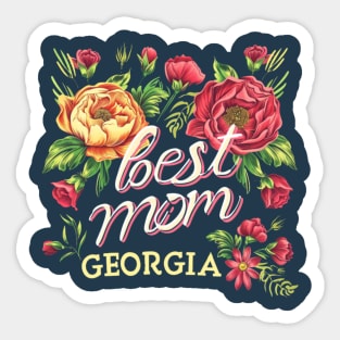 Best Mom From GEORGIA, mothers day USA, presents gifts Sticker